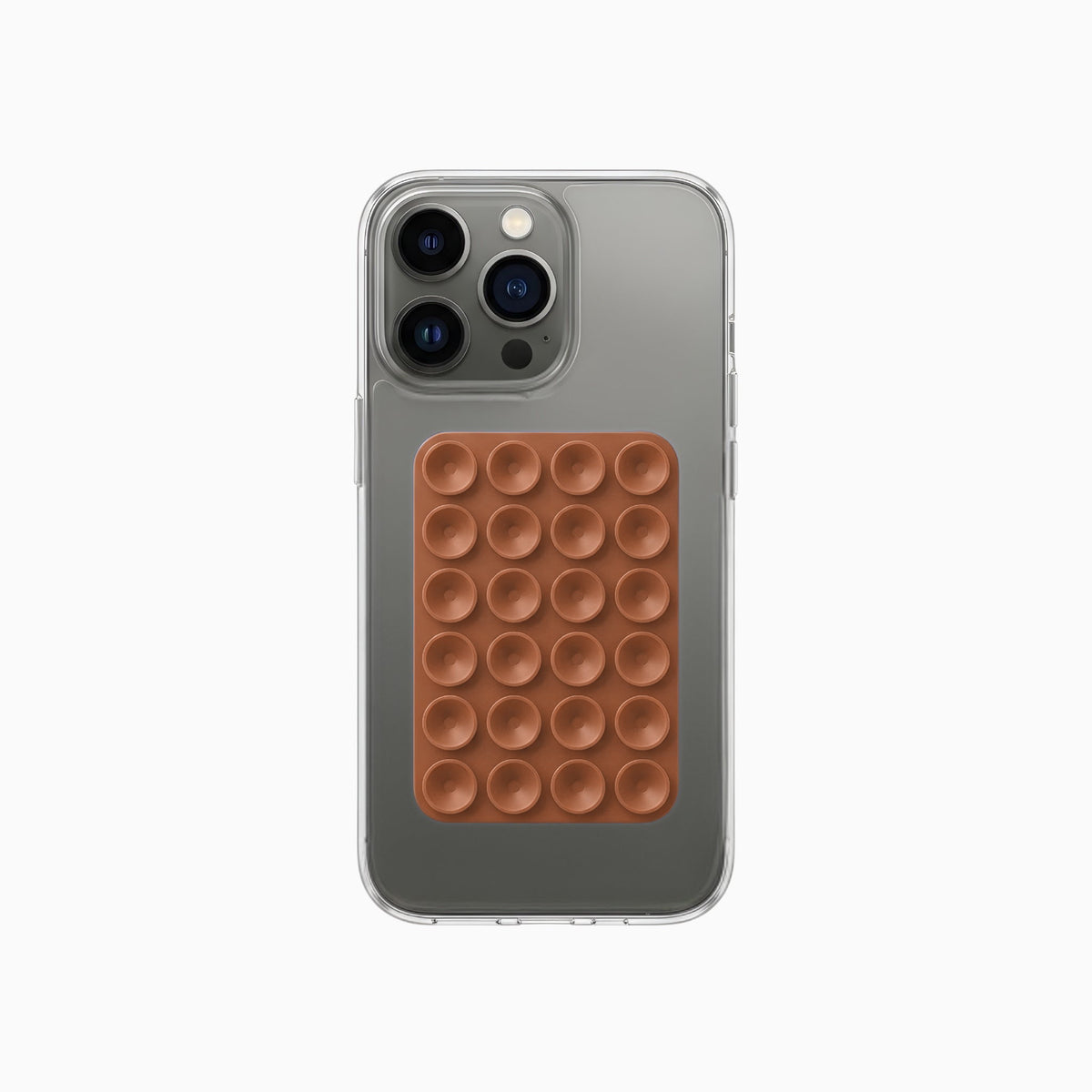 Gadget Club Stick-n-Grip Zuignap Telefoonhouder Bruin