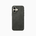 Gadget Club Alcantara Hoesje Donkergrijs - iPhone 16