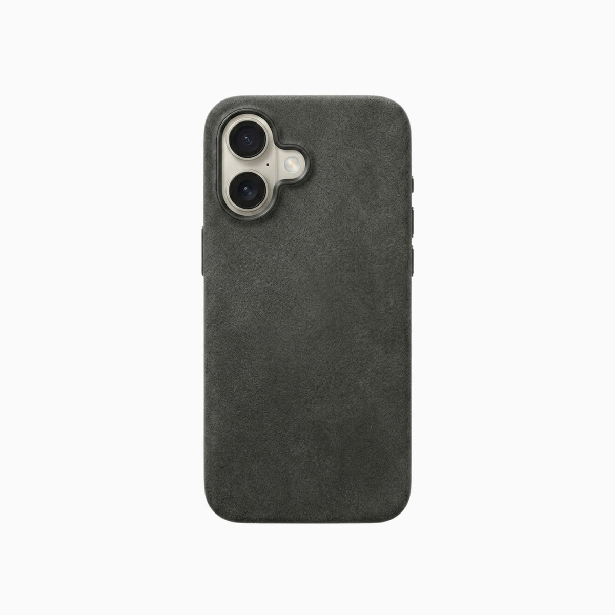 Gadget Club Alcantara Hoesje Donkergrijs - iPhone 16