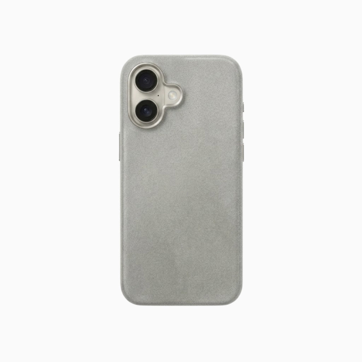 Gadget Club Alcantara Hoesje Lichtgrijs - iPhone 16