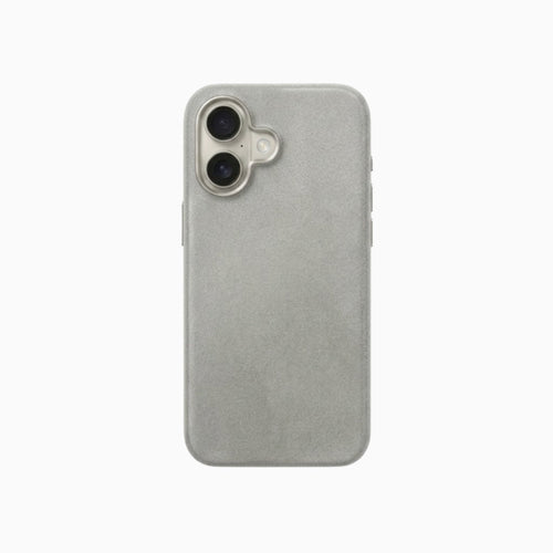 Gadget Club Alcantara Hoesje Lichtgrijs - iPhone 17