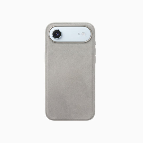 Gadget Club Alcantara Hoesje Lichtgrijs - iPhone Air