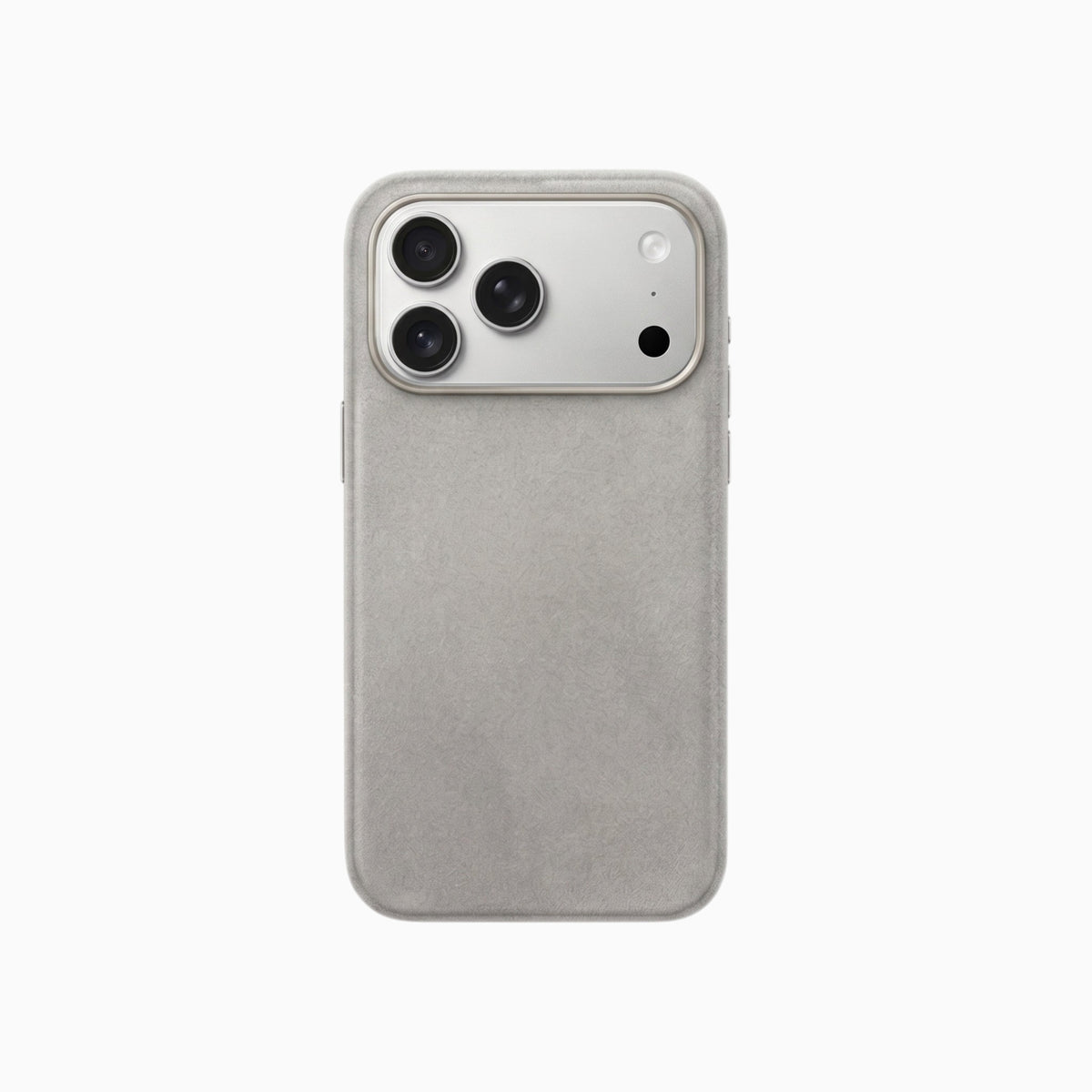 Gadget Club Alcantara Hoesje Lichtgrijs - iPhone 17 Pro Max / 18 Pro Max