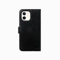 Gadget Club Leren Bookcase Zwart - iPhone 12, iPhone 12 Pro