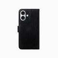 Gadget Club Leren Bookcase Zwart - iPhone 16