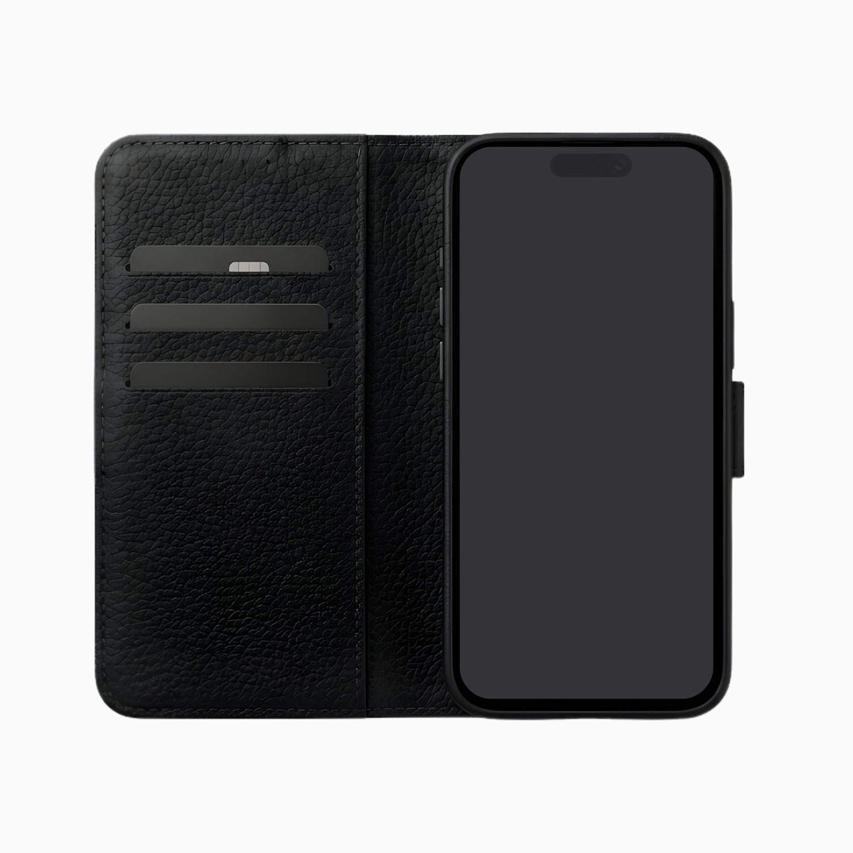 Gadget Club Leren Bookcase Zwart - iPhone Air