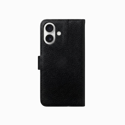 Gadget Club Leren Bookcase Zwart - iPhone 17