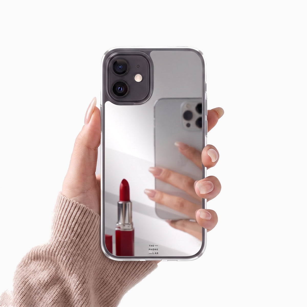 Gadget Club Mirror Hoesje Zilver - iPhone 12, iPhone 12 Pro