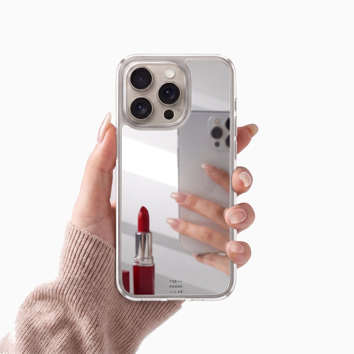 Gadget Club Mirror Hoesje Zilver - iPhone 13 Pro
