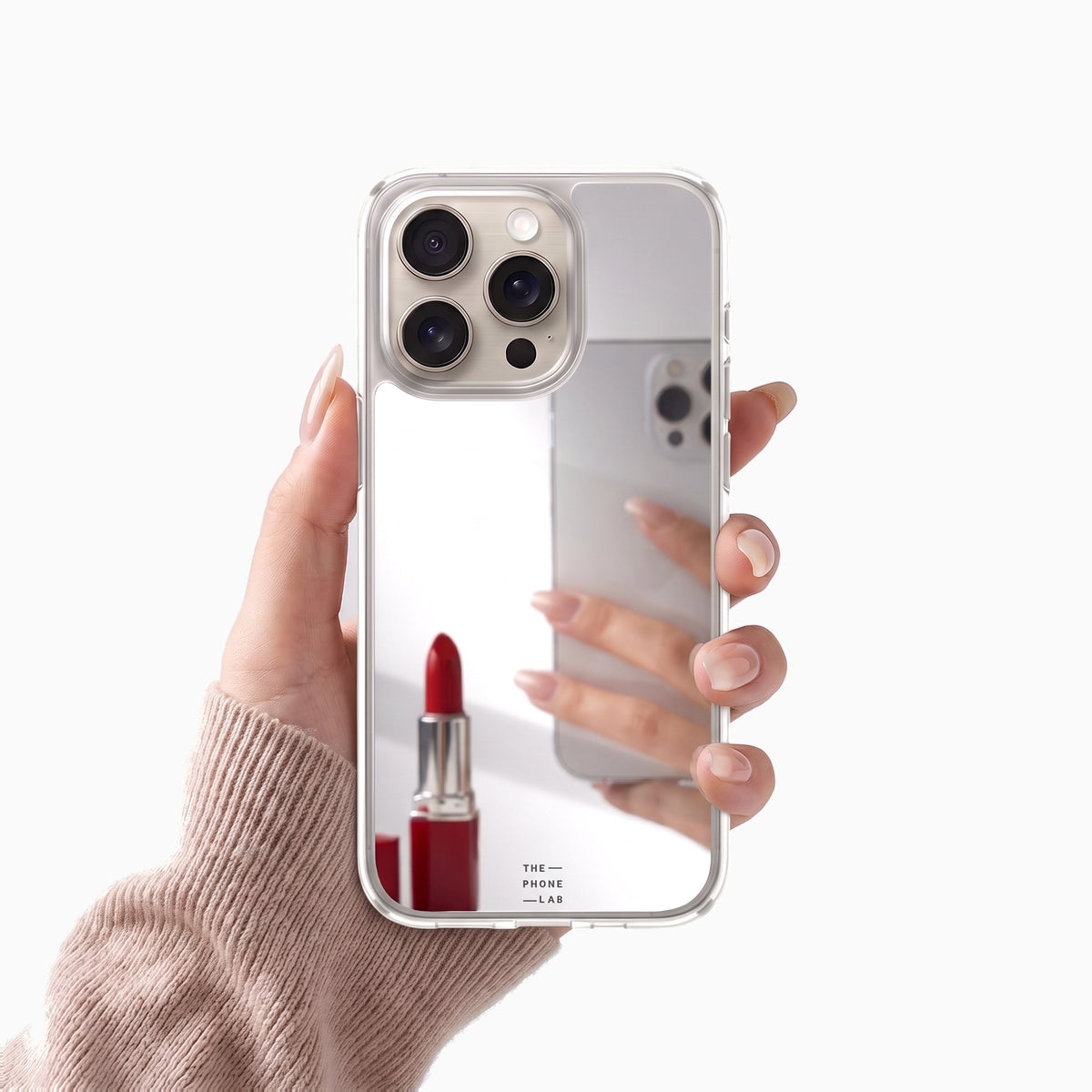 Gadget Club Mirror Hoesje Zilver - iPhone 13 Pro Max