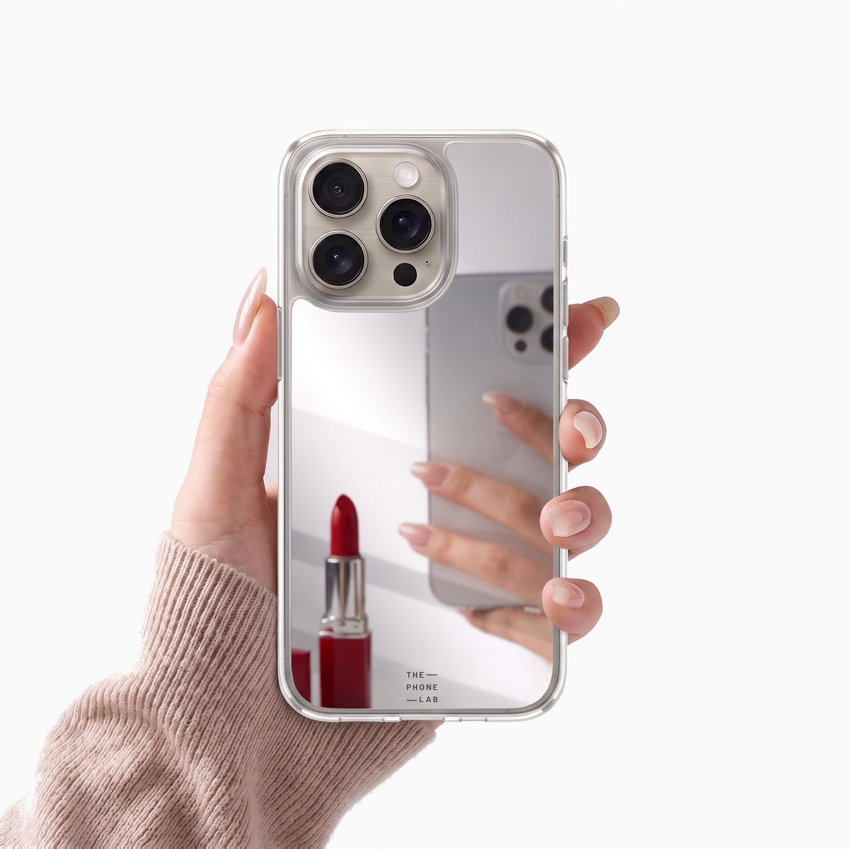 Gadget Club Mirror Hoesje Zilver - iPhone 14 Pro