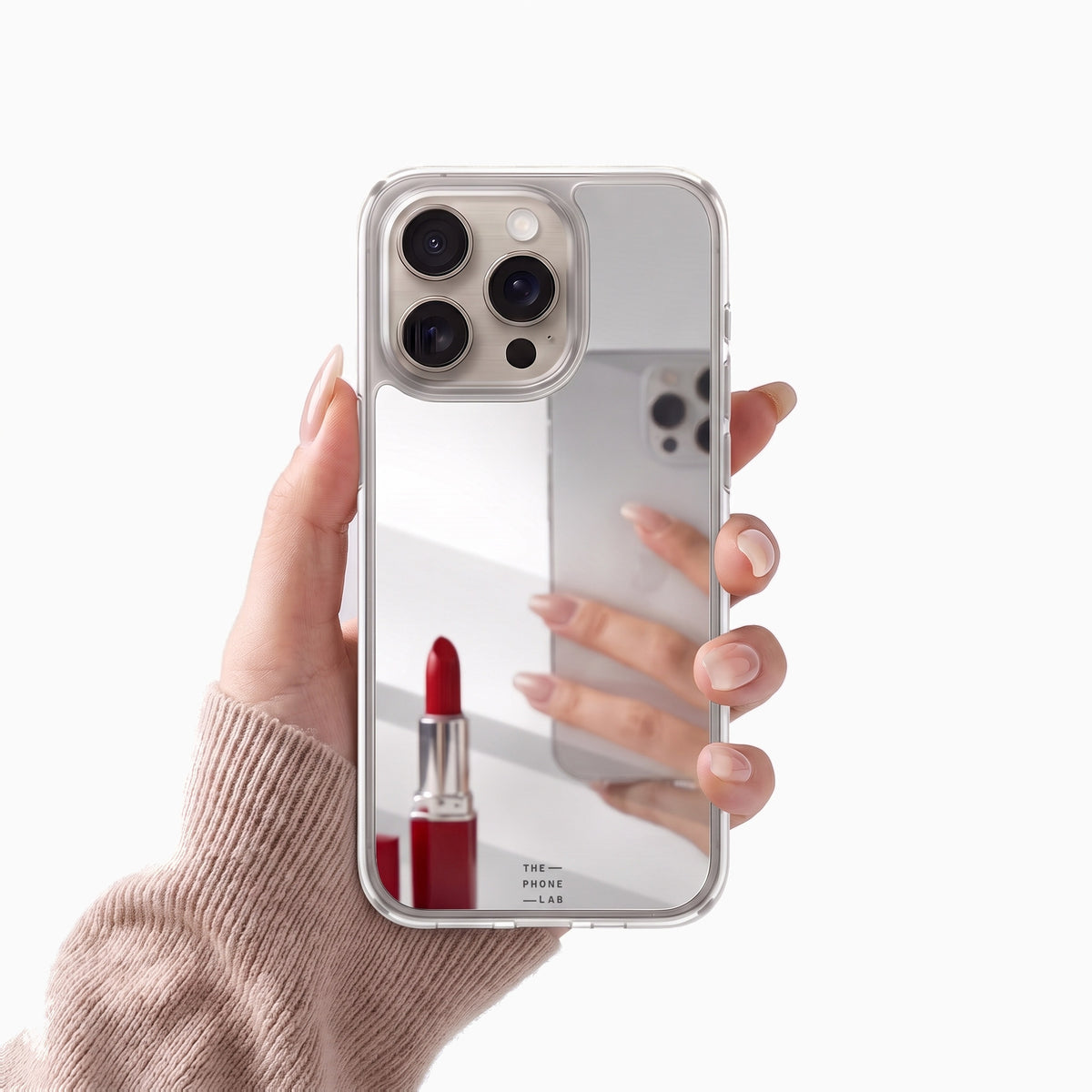 Gadget Club Mirror Hoesje Zilver - iPhone 14 Pro Max