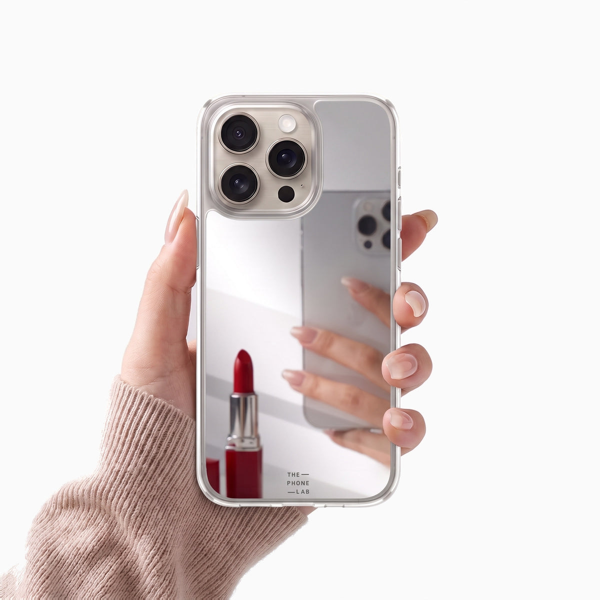 Gadget Club Mirror Hoesje Zilver - iPhone 16 Pro Max