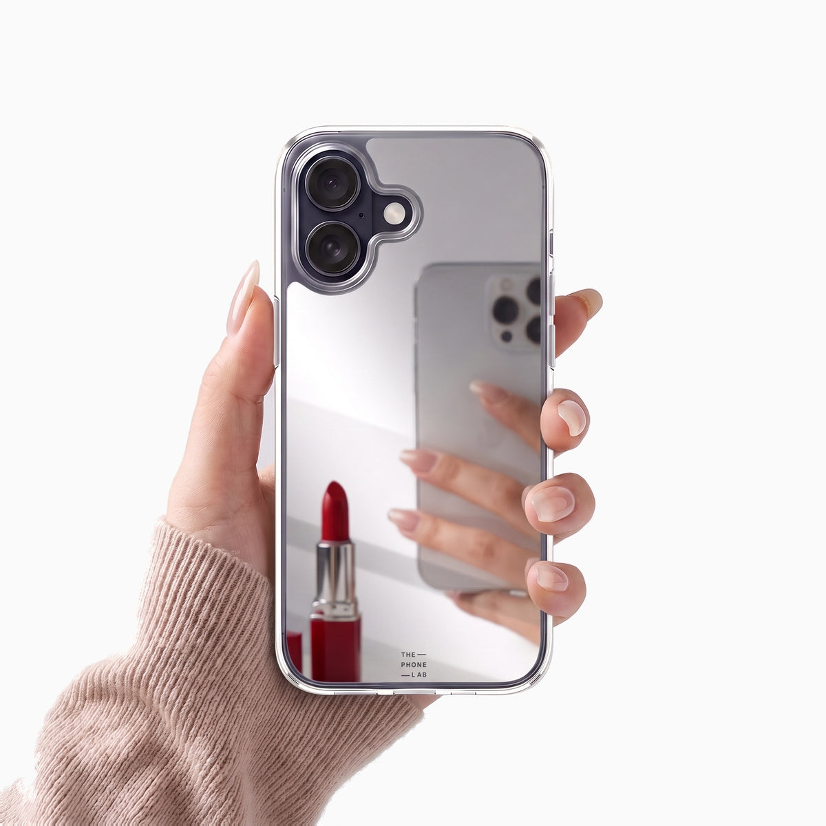 Gadget Club Mirror Hoesje Zilver - iPhone 17