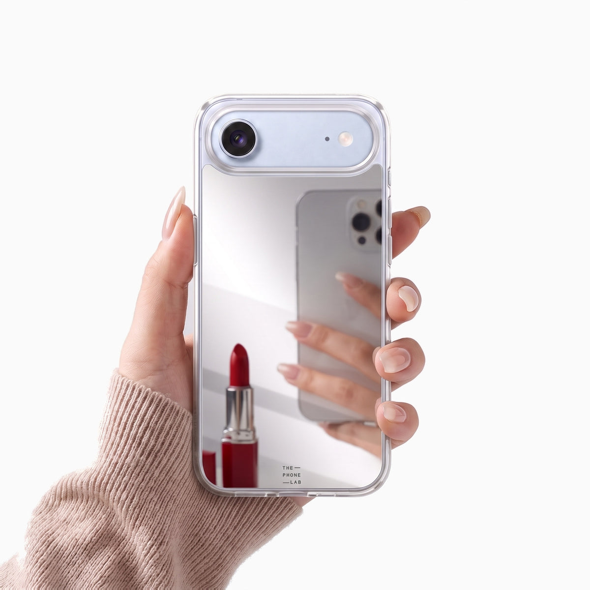 Gadget Club Mirror Hoesje Zilver - iPhone Air