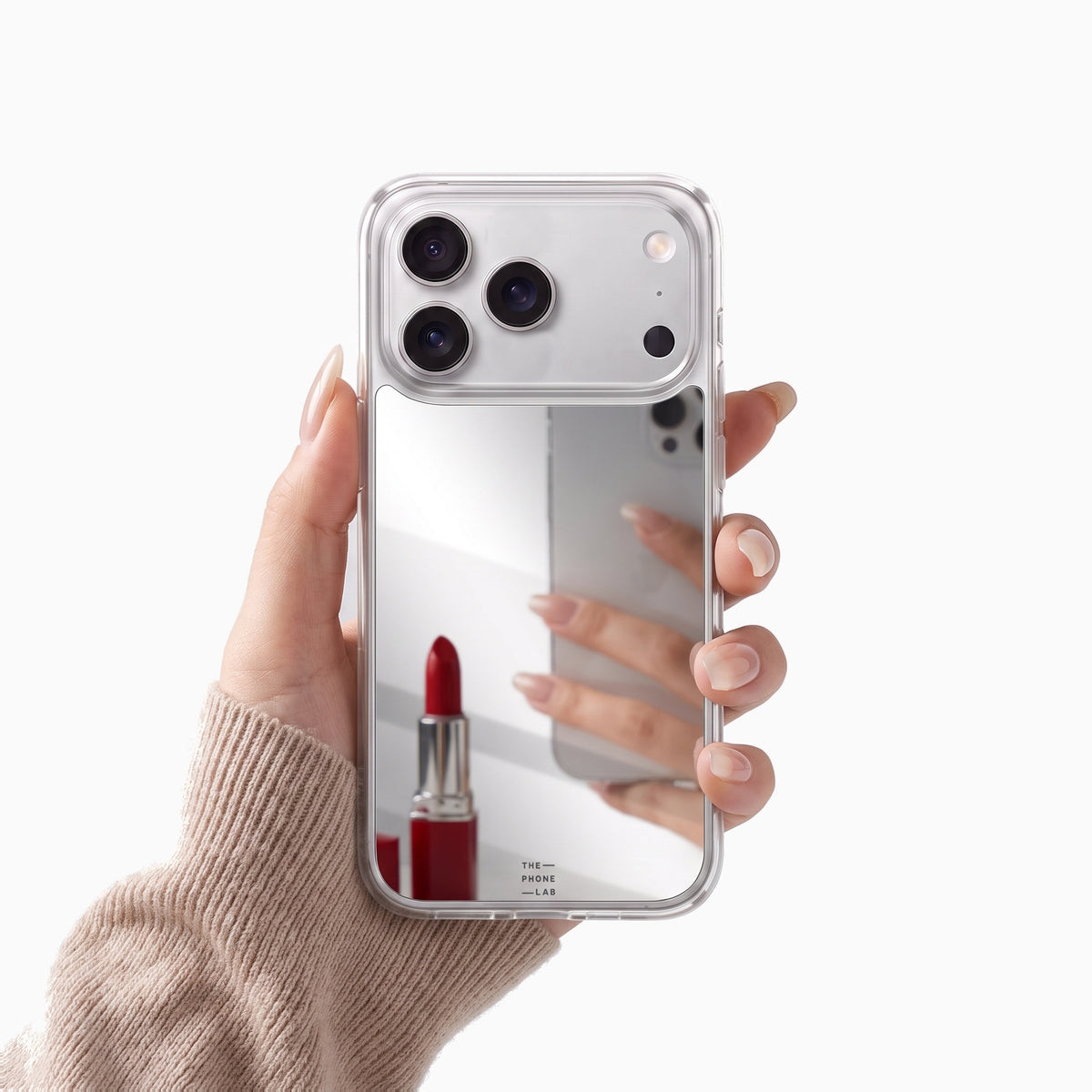 Gadget Club Mirror Hoesje Zilver - iPhone 17 Pro / 18 Pro