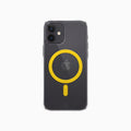 ThePhoneLab Protectie Hoesje Transparant Geel MagSafe - iPhone 12, iPhone 12 Pro