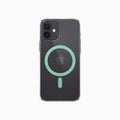 ThePhoneLab Protectie Hoesje Transparant Mintgroen MagSafe - iPhone 12, iPhone 12 Pro