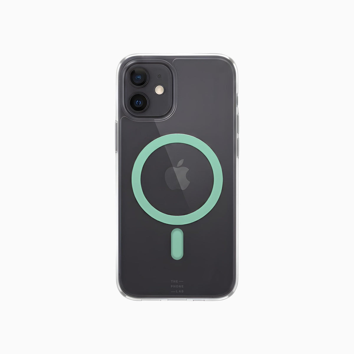 ThePhoneLab Protectie Hoesje Transparant Mintgroen MagSafe - iPhone 12, iPhone 12 Pro
