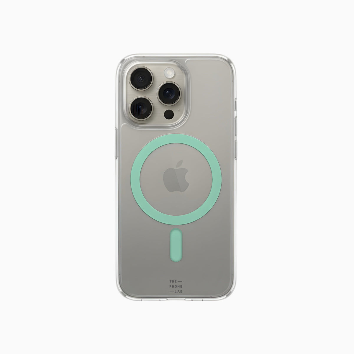 ThePhoneLab Protectie Hoesje Transparant Mintgroen MagSafe - iPhone 13 Pro
