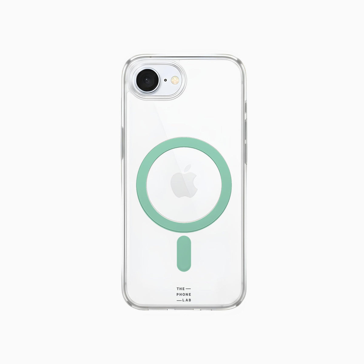 ThePhoneLab Protectie Hoesje Transparant Mintgroen MagSafe - iPhone 16e, iPhone 17e