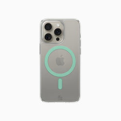 ThePhoneLab Protectie Hoesje Transparant Mintgroen MagSafe - iPhone 16 Pro Max