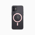ThePhoneLab Protectie Hoesje Transparant Zalmroze MagSafe - iPhone 12, iPhone 12 Pro