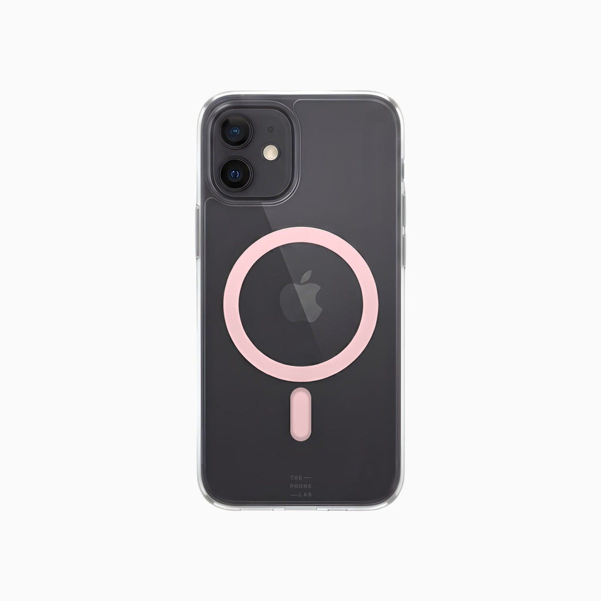 ThePhoneLab Protectie Hoesje Transparant Zalmroze MagSafe - iPhone 12, iPhone 12 Pro