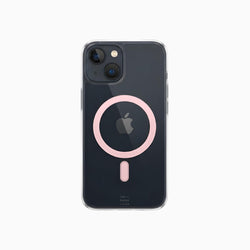 ThePhoneLab Protectie Hoesje Transparant Zalmroze MagSafe - iPhone 13