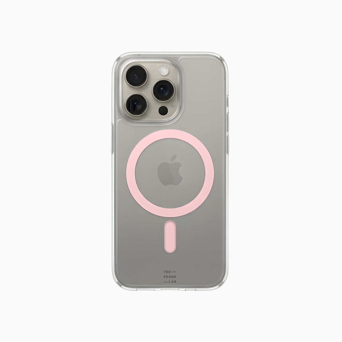 ThePhoneLab Protectie Hoesje Transparant Zalmroze MagSafe - iPhone 14 Pro Max