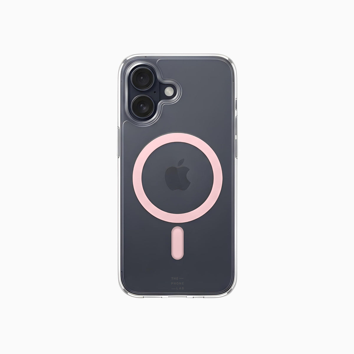 ThePhoneLab Protectie Hoesje Transparant Zalmroze MagSafe - iPhone 16