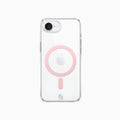 ThePhoneLab Protectie Hoesje Transparant Zalmroze MagSafe - iPhone 16e, iPhone 17e