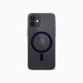 ThePhoneLab Protectie Hoesje Transparant Donkerblauw MagSafe - iPhone 12, iPhone 12 Pro