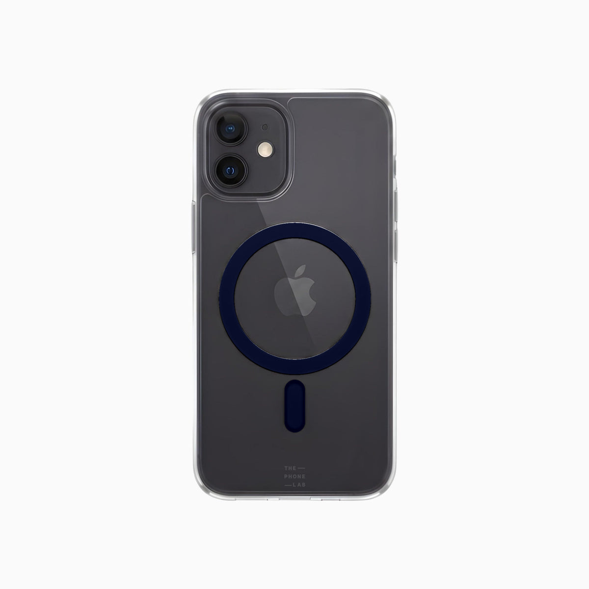 ThePhoneLab Protectie Hoesje Transparant Donkerblauw MagSafe - iPhone 12, iPhone 12 Pro