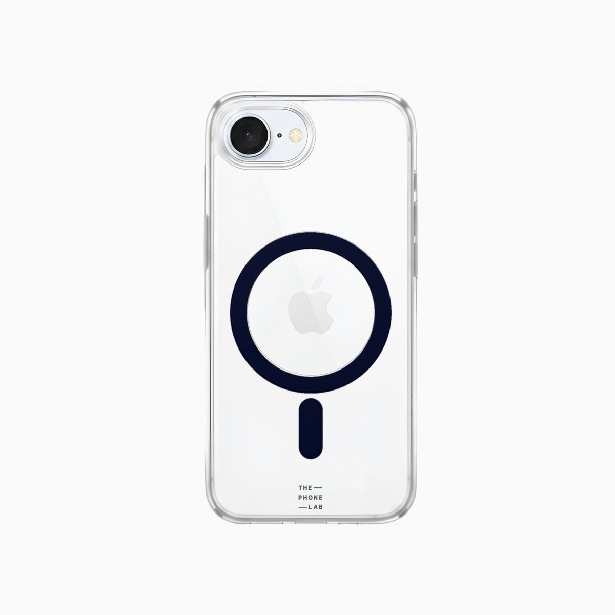 ThePhoneLab Protectie Hoesje Transparant Donkerblauw MagSafe - iPhone 16e, iPhone 17e
