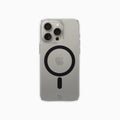 ThePhoneLab Protectie Hoesje Transparant Zwart MagSafe - iPhone 15 Pro Max