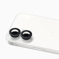 ThePhoneLab Gehard Glas Cameraprotector per lens Zwart - iPhone 16, iPhone 16 Plus