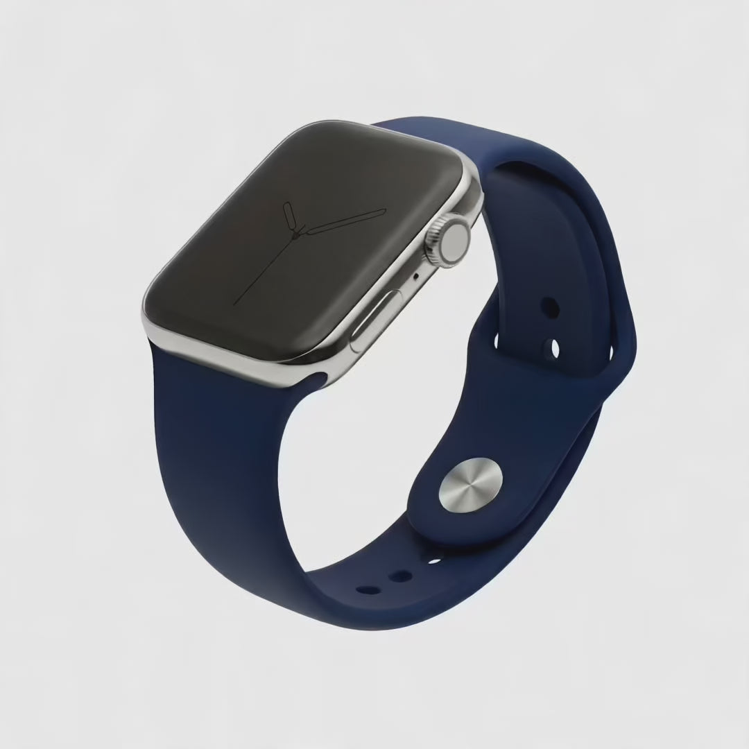 siliconen bandje apple watch navy blue