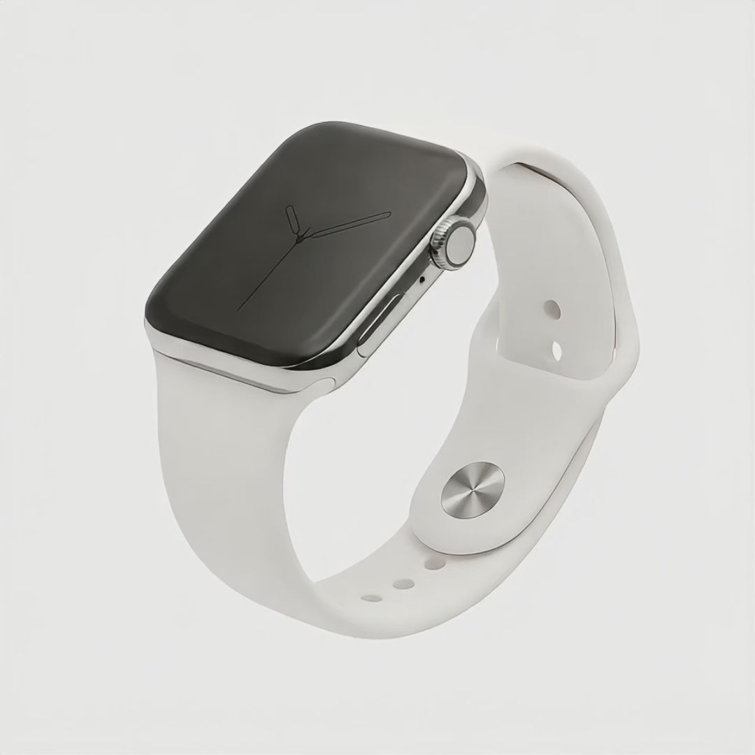 Wit silicone bandje Apple watch