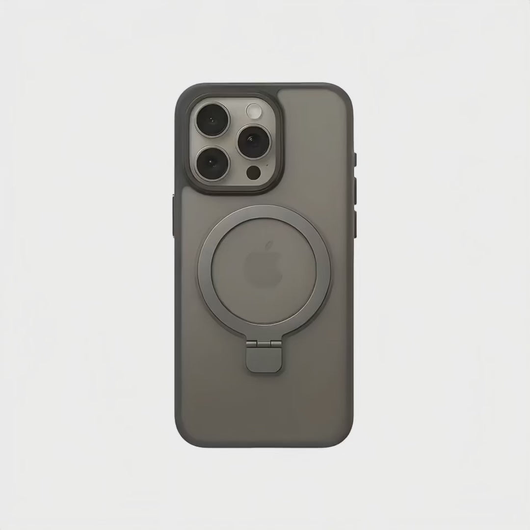 ThePhoneLab Protectie Hoesje Stand Ring MagSafe Zwart - iPhone 14