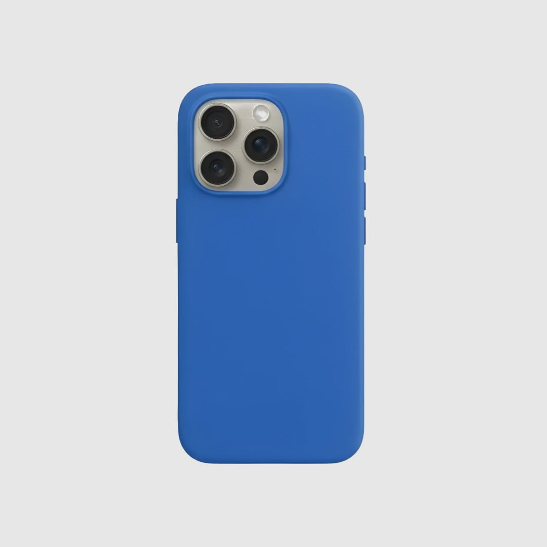 Silicone case blauw outlined