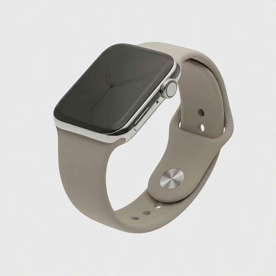 apple watch starlight silicone band